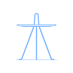 Furniture Side Tables End Tables Tipi Table Low Contour Svg Vector, Free Vectors File